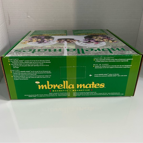 Umbrella mates (magnetic patio table container) - Picture 3 of 5